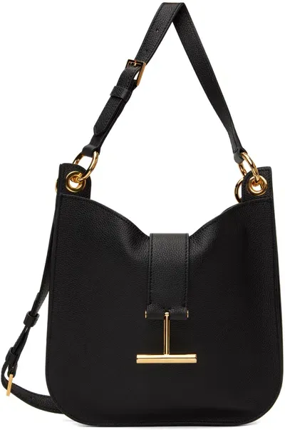 Tom Ford Black Tara Small Crossbody Bag In 1n001 Black