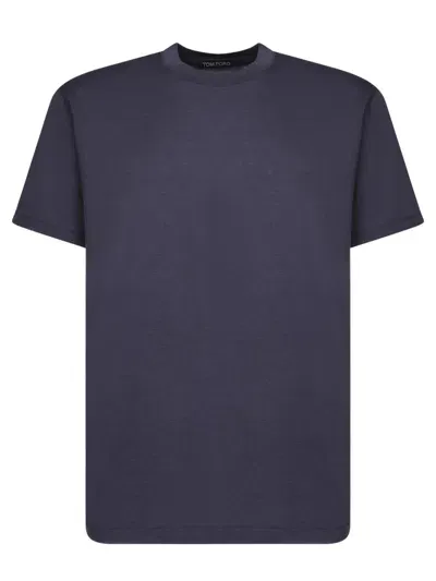 Tom Ford Jersey T-shirt In Blue