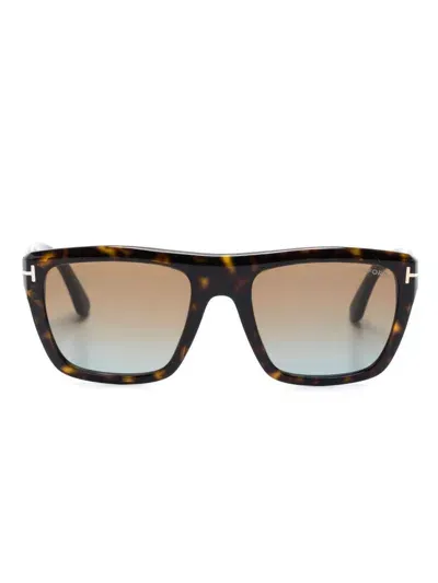 Tom Ford Brown Alberto Square-frame Sunglasses