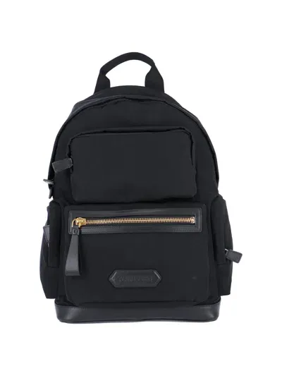 Tom Ford Buckley Backpack In Black