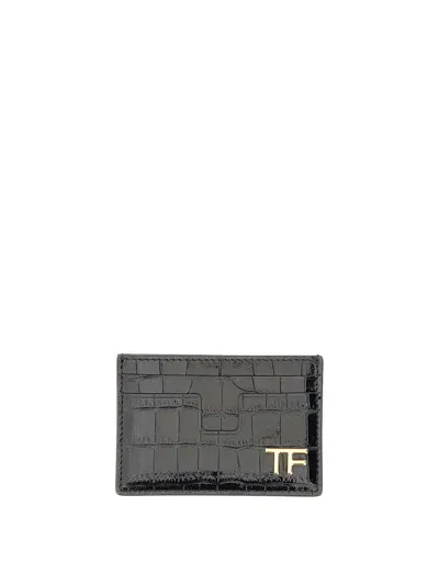 Tom Ford Card Holder With Logo In Black