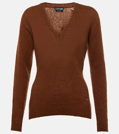 Tom Ford Cashmere And Silk Sweater In Black