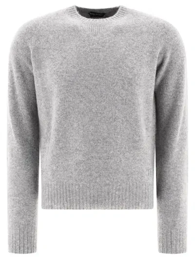 Tom Ford Cashmere Crewneck Sweater In Multicolor