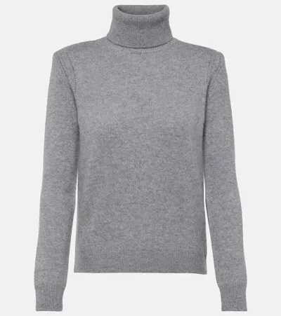 Tom Ford Cashmere And Silk-blend Turtleneck Sweater In Grey