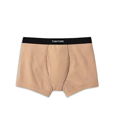 Tom Ford Cotton Blend Boxer Briefs In Nude