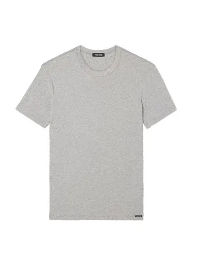 Tom Ford Cotton Blend Crewneck Tee In Unknown