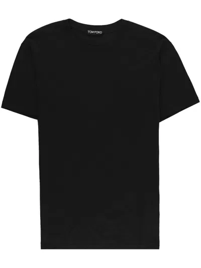 Tom Ford Cotton T Shirt In Black