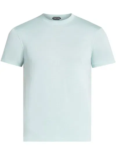 Tom Ford Crew Neck T-shirt In Blue