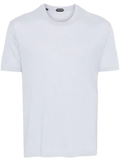 Tom Ford Crew Neck T-shirt In Blue