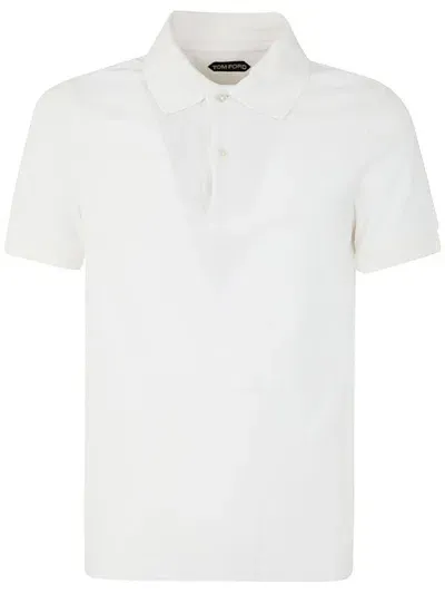 Tom Ford Cut And Sewn Polo Shirt Clothing In White