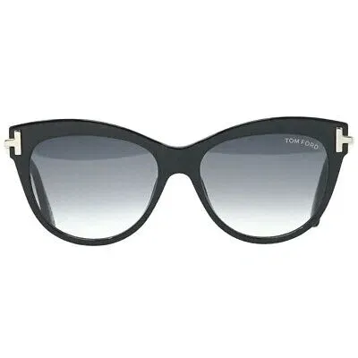 Pre-owned Tom Ford Damen Sonnenbrille Ft0821 Kira 01b Sonnenbrille In Schwarz