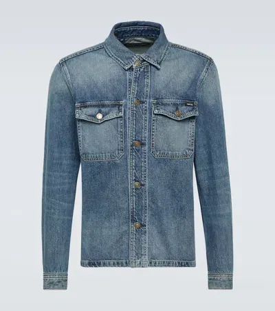 Tom Ford Jacket In Blue