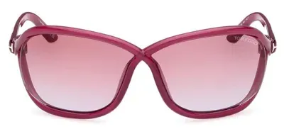 Tom Ford Eyewear Butterfly Frame Sunglasses In Pink