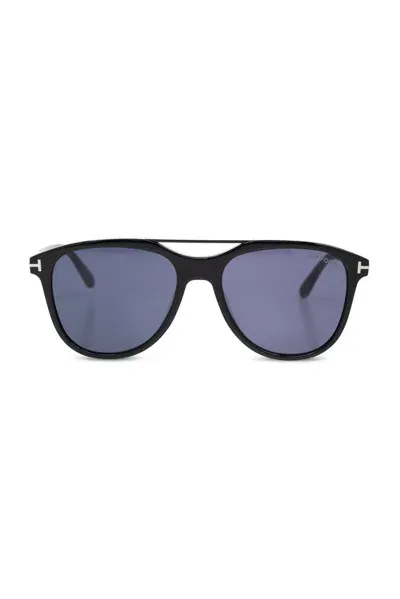 Tom Ford Eyewear Damian Pilot Frame Double Bridge Sunglasses In Multi