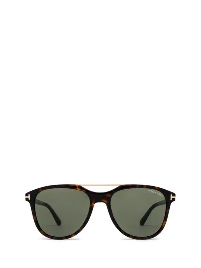 Tom Ford Eyewear Damian Pilot Frame Double Bridge Sunglasses In Multi