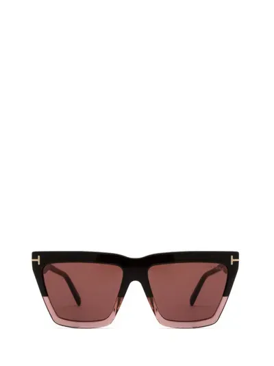 Tom Ford Eyewear Eden Geometric Frame Sunglasses In Multi