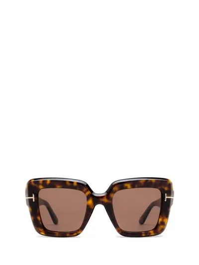 Tom Ford Eyewear Esme Oversized Frame Sunglasses In Multi