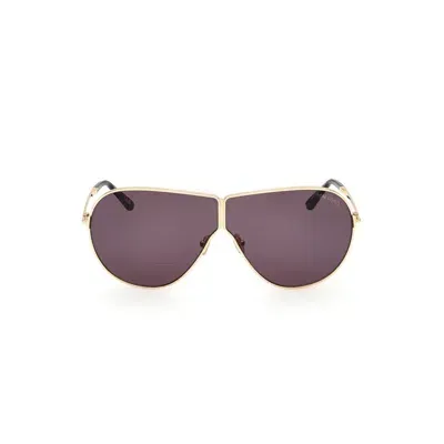 Tom Ford Eyewear Oversized Frame Sunglasses In Gold