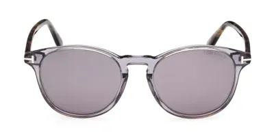 Tom Ford Eyewear Round Frame Sunglasses In Grey