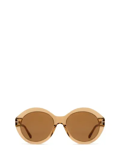 Tom Ford Eyewear Sunglasses In Clear Brown