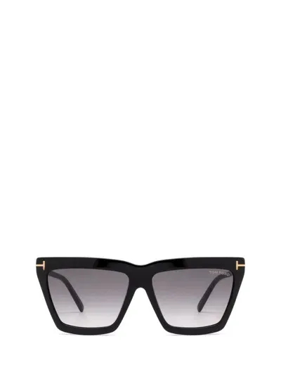 Tom Ford Eyewear Sunglasses In Shiny Black