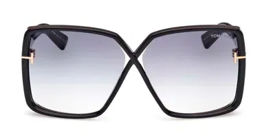 Tom Ford Eyewear Yvonne Oversized Sunglasses In Black