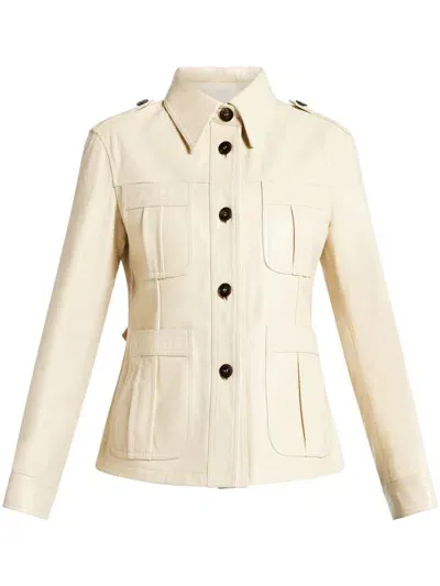 Tom Ford Field Jacket In Neutrals