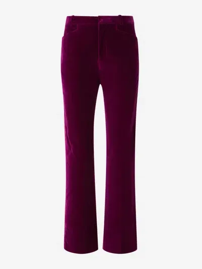 Tom Ford Formal Velvet Pants In Red