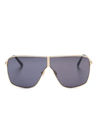 Tom Ford Ft1159 Pilot-frame Sunglasses In Gold