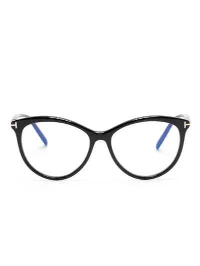 Tom Ford Ft5990b Brille Mit Rundem Gestell In Schwarz