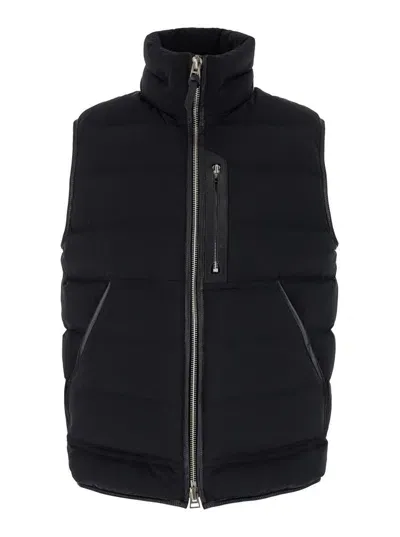 Tom Ford Gilet In Nylon In Black