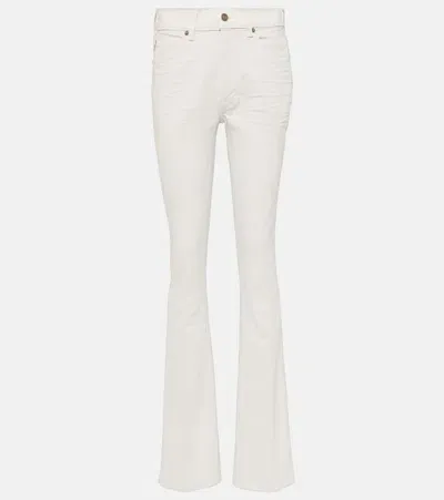 Tom Ford High-rise Flared Jeans In White