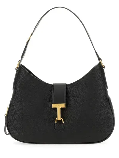 Tom Ford Hobo Bag "monarch" Medium In Black