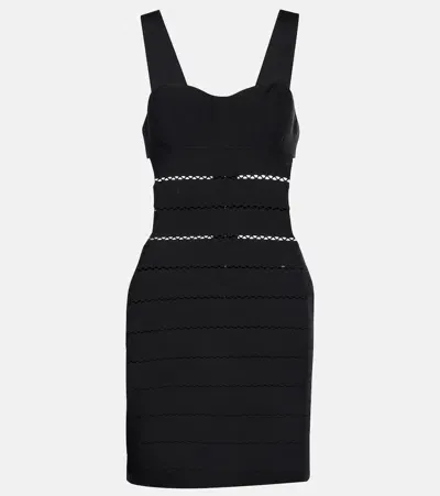 Tom Ford Intarsia Minidress In Black