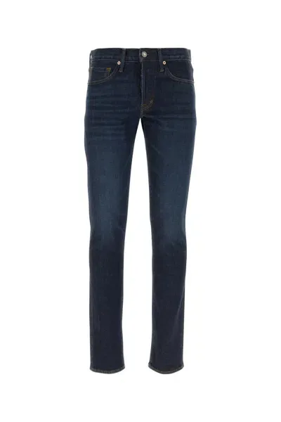 Tom Ford Mid-rise Slim Jeans In Blau