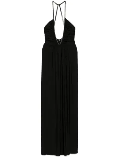 Tom Ford Jersey V-neck Maxi Dress In Black