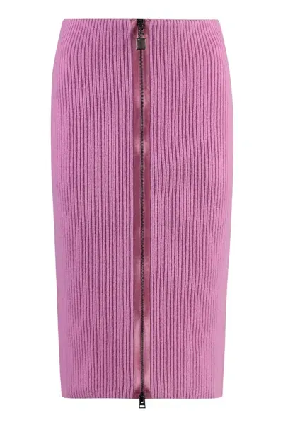 Tom Ford Knitted Skirt In Pink