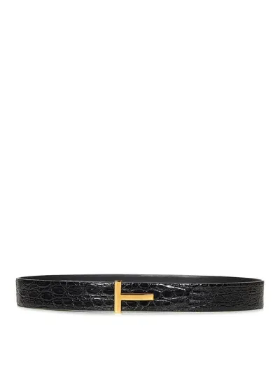 Tom Ford T Icon Belt In Black