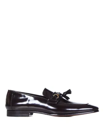 Tom Ford Leather Loafers In Marrón