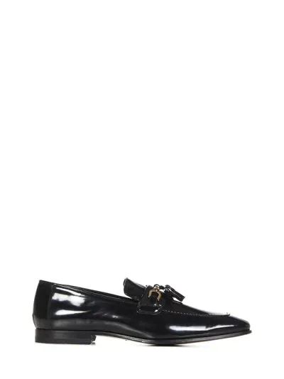 Tom Ford Leather Loafers In Black