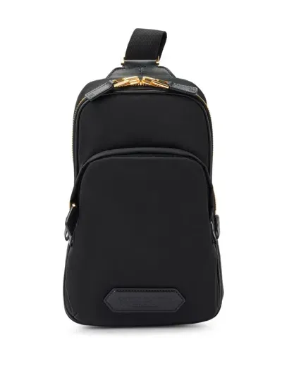 Tom Ford Logo-appliqué Backpack In Black