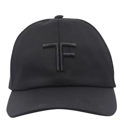 Tom Ford Logo Baseball Cap In Black