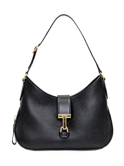 Tom Ford Medium Hobo Monarch Bag In Black