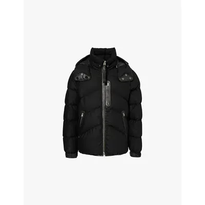 Tom Ford Lightweight Wool Blend Down Jacket In Black