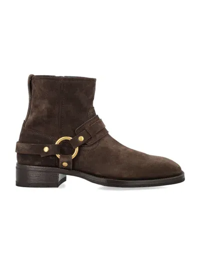 Tom Ford Cavendish Harness Boots In Wood