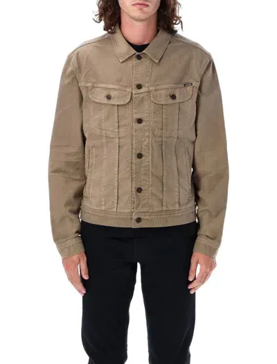 Tom Ford Moleskin Icon Denim Jacket In Brown