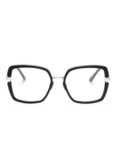 Tom Ford Brille Mit Oversized-gestell In Schwarz