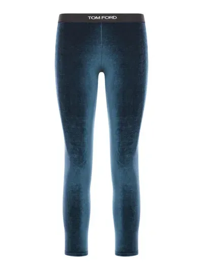 Tom Ford Stretch Signature Leggings In Green