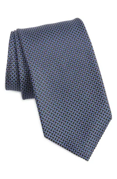 Tom Ford Polka Dot Mulberry Silk Tie In Blue