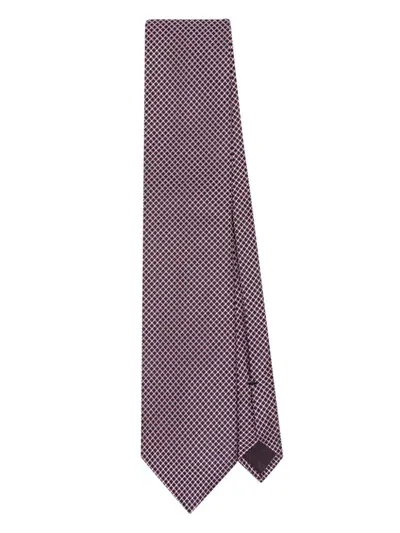 Tom Ford Polka-dot Silk Tie In Pink